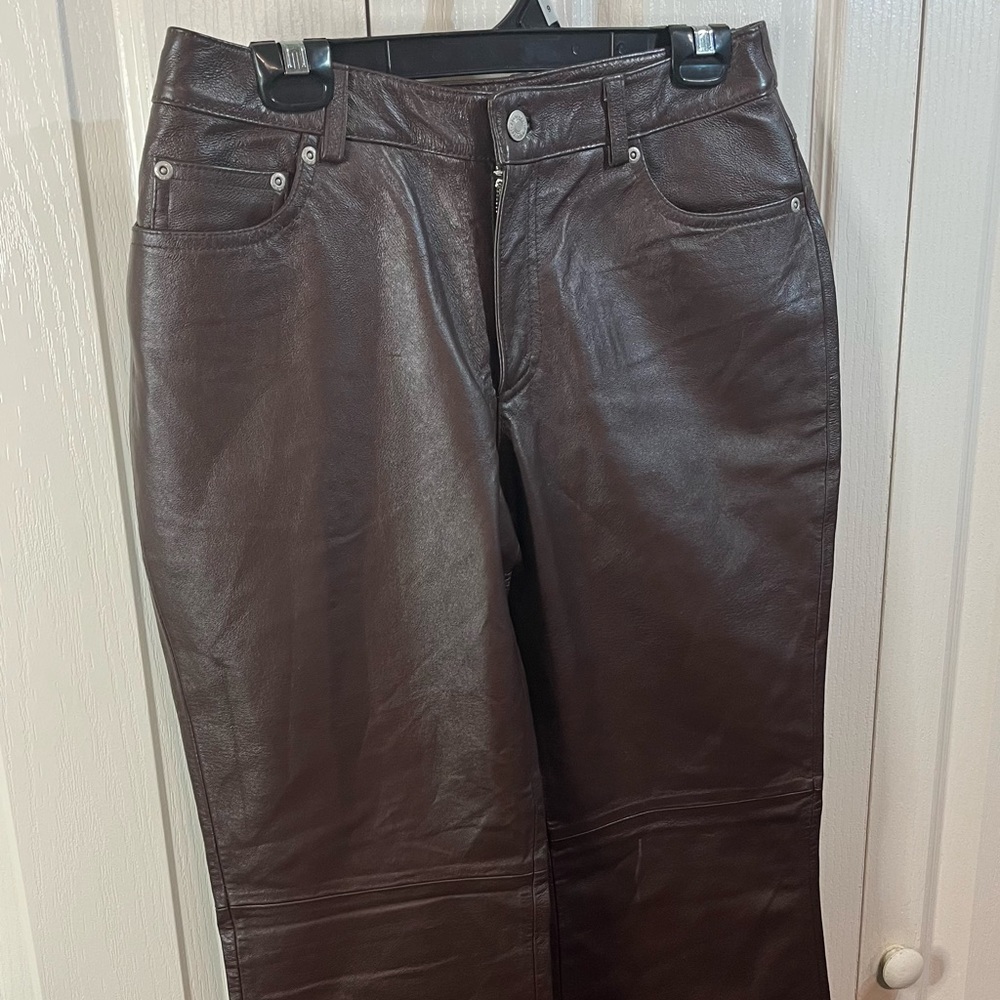 Newport News Jeanology Leather pants
